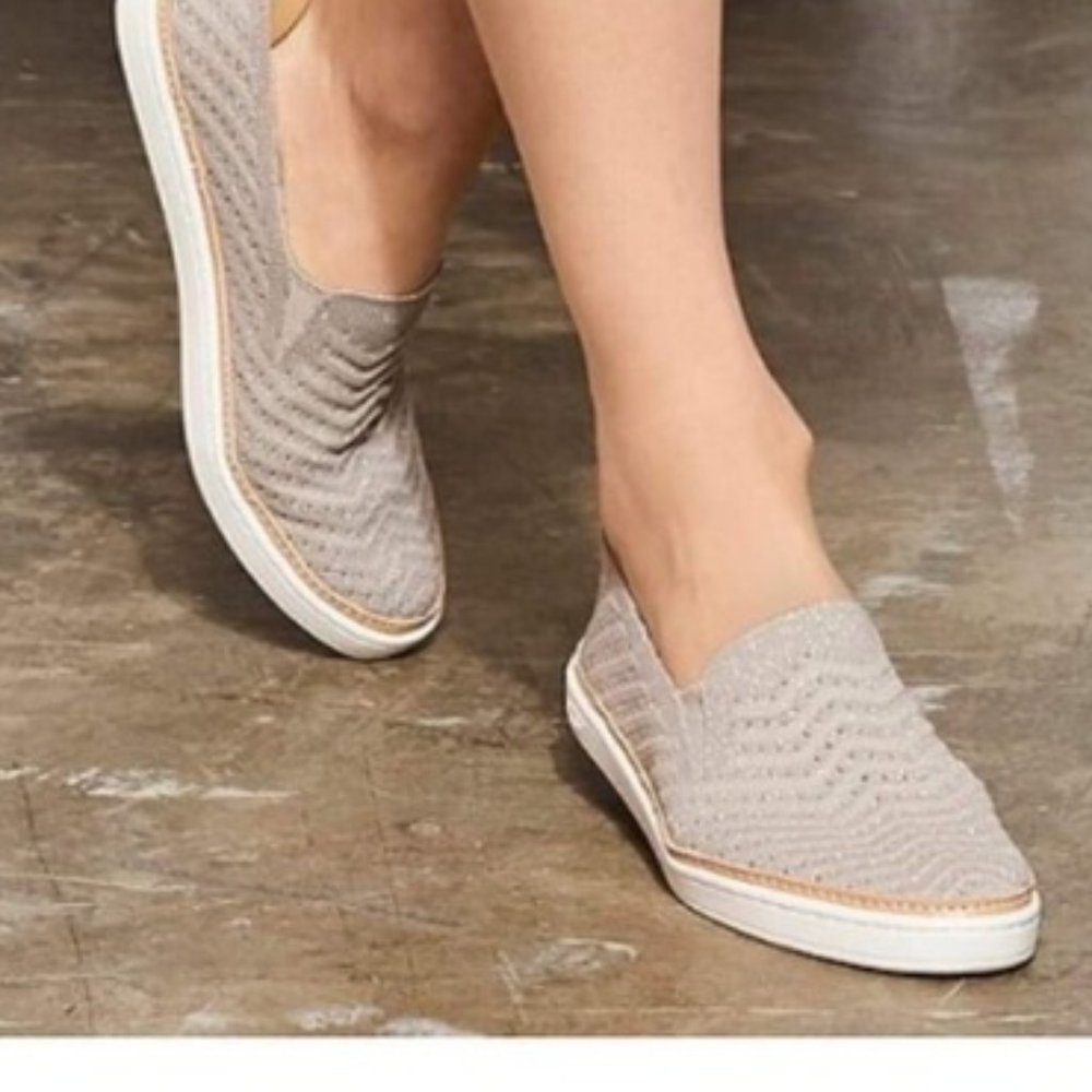 UGG SilverShimmer Adley Perf Stardust Slip On Shoe